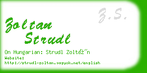 zoltan strudl business card